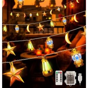 AceList 19.68ft 40 LED String Lights for Home Decor